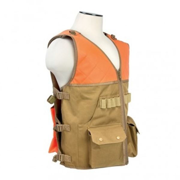 VISM Hunting Vest Blaze Orange/ Tan