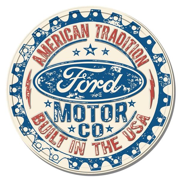 Ford - Built in USA **FULLY EMBOSSED STEEL**