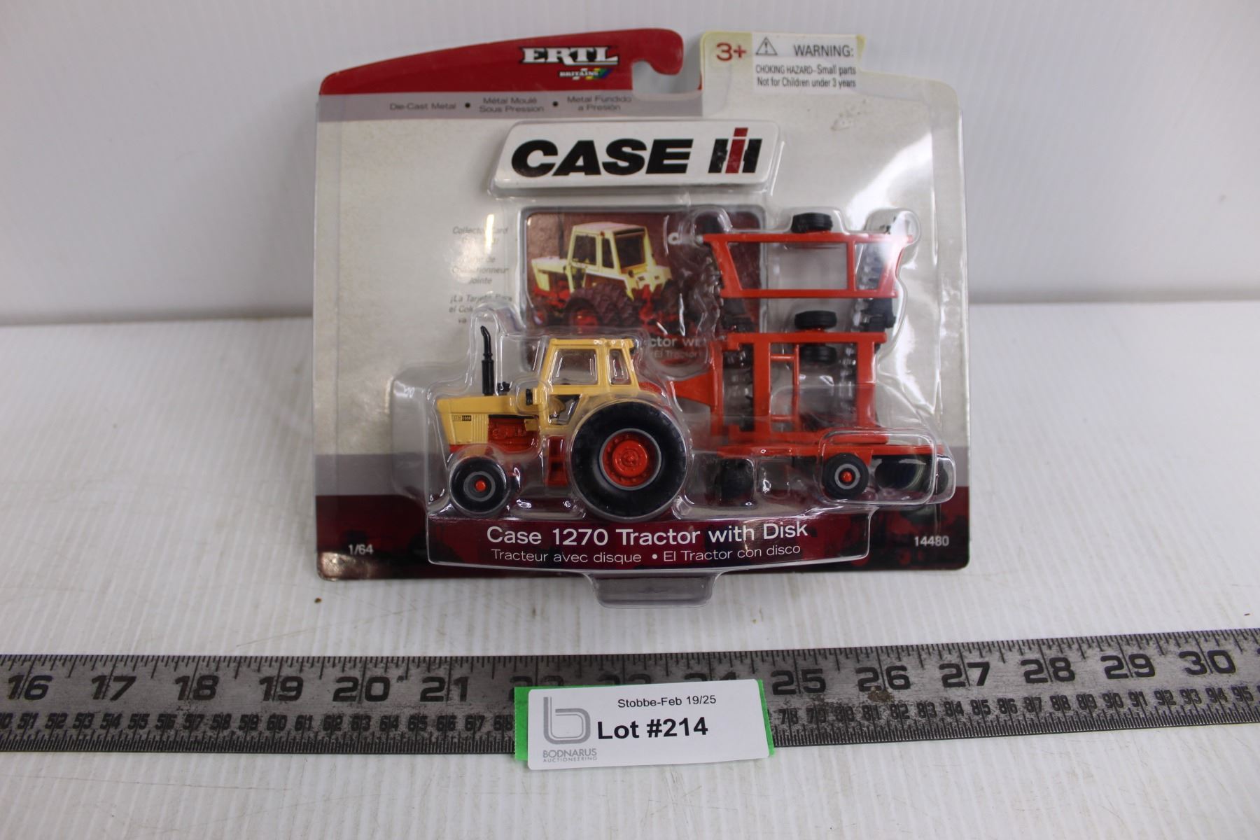 thumbnail image 2 of 1/64 Scale Case 1270 Tractor Diecast Replica With Cab - Detailed Collectible Model Tractor 2 of 6