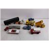 Image 2 : (8) Vintage Assorted Toy Vehicles (Die Cast, Plastic, Pressed Metal)
