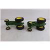 Image 3 : (2) Vintage Die Cast Replica John Deere Tractors
