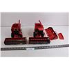 Image 1 : (2) Die Cast Replica Case International 1680 Axial Flow Combines with Accessories - As is
