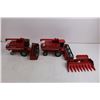 Image 2 : (2) Die Cast Replica Case International 1680 Axial Flow Combines with Accessories - As is