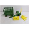Image 2 : (2) Replica John Deere Implements (Bale Wagon & Auger) with Accessories