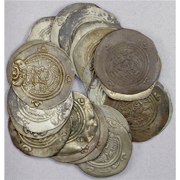 ANCIENT PERSIA: SASANIAN KINGDOM: Khusro II, 591-628, LOT of 23 silver drachms