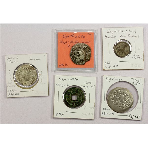 ANCIENT CENTRAL ASIA: LOT of 5 pieces