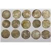 Image 1 : YEMEN: RASULID: LOT of 15 silver dirhams