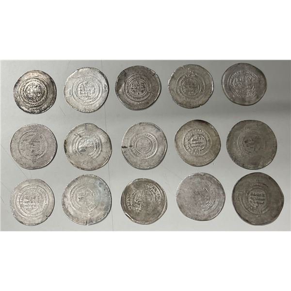 SAMANID: LOT of 15 multiple dirhams