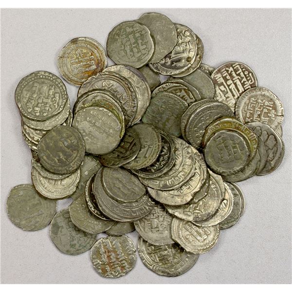 GHAZNAVID: LOT of 59 silver dirhams