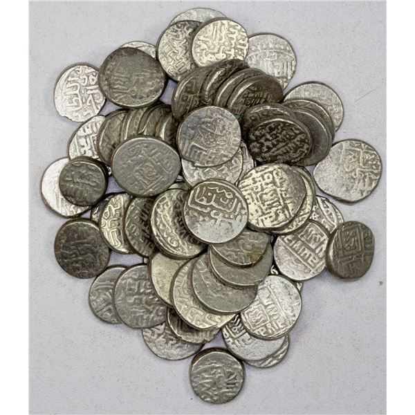 AQ QOYUNLU: LOT of 64 silver tankas