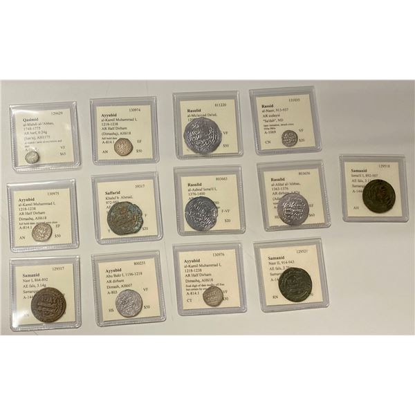 MEDIEVAL ISLAMIC: LOT of 13 coins