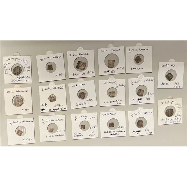 MEDIEVAL ISLAMIC: LOT of 17 silver coins
