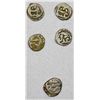 Image 1 : MEDIEVAL INDIA: BENGAL: LOT of 5 silver 1/12 tanka coins