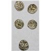 Image 2 : MEDIEVAL INDIA: BENGAL: LOT of 5 silver 1/12 tanka coins
