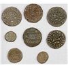 Image 2 : MYSORE: LOT of 8 attractive copper coins