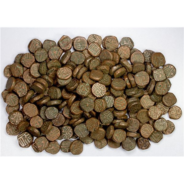 NAWANAGAR: LOT of 215 copper dokdas