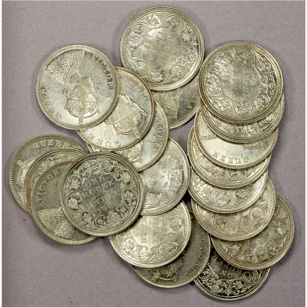 BRITISH INDIA: LOT of 20 coins