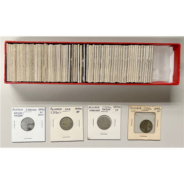 AUSTRIA: LOT of 75 coins