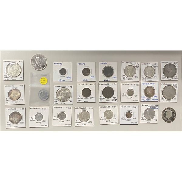 EUROPE: LOT of 25 coins