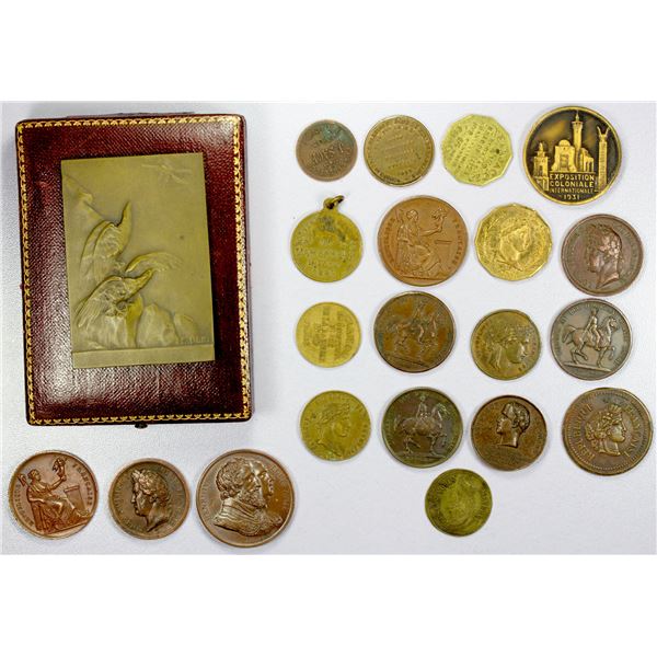 FRANCE: LOT of 21 medals and tokens