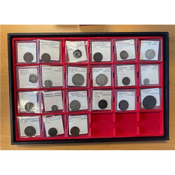 GERMAN STATES: LOT of 21 coins