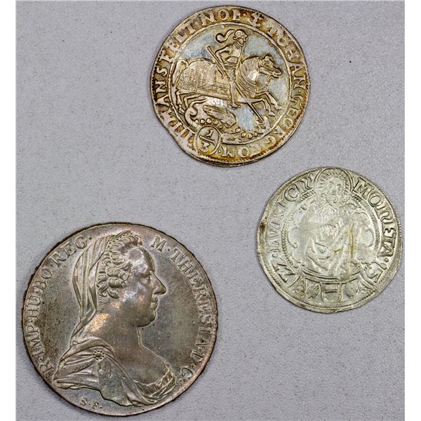 GERMAN STATES: LOT of 3 AR coins