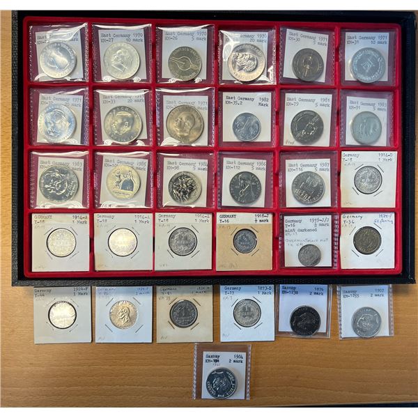 GERMANY: LOT of 31 coins