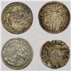 Image 1 : ITALY: PAPAL STATES: LOT of 4 silver coins