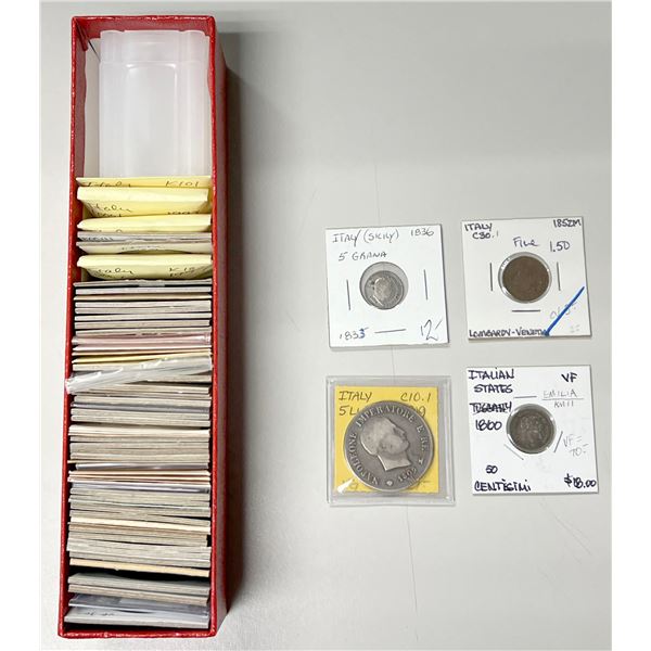 ITALY: LOT of 76 coins