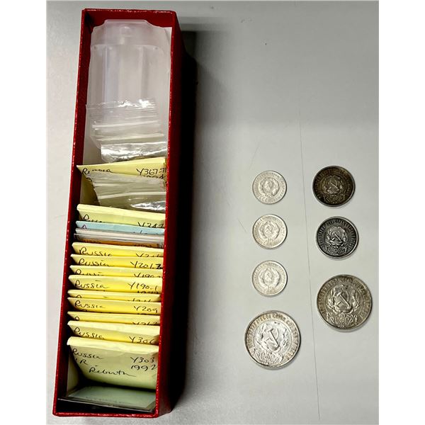 RUSSIA: LOT of 64 coins