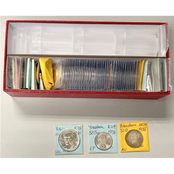 YUGOSLAVIA: LOT of 112 coins