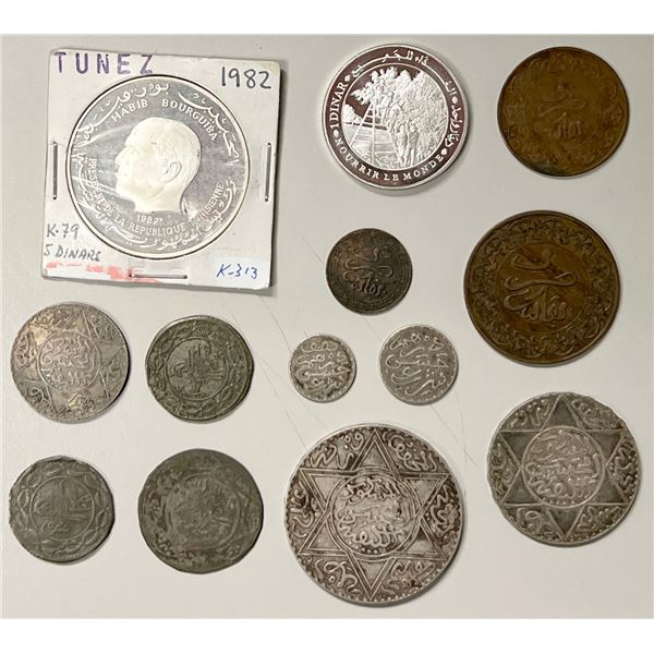 AFRICA: LOT of 13 coins