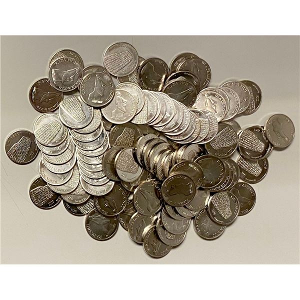 EASTER ISLAND: LOT of 100 coins