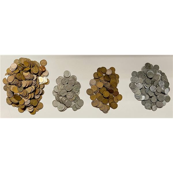 UNITED STATES:  LOT of 622 coins