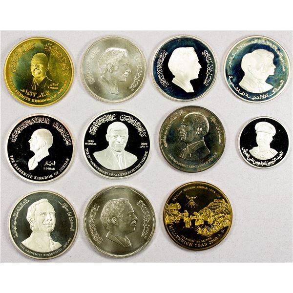JORDAN: LOT of 11 coins