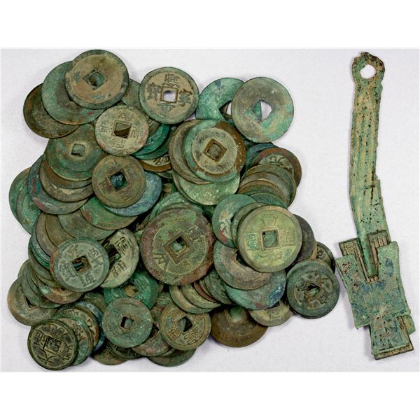 CHINA: LOT of 141 coins