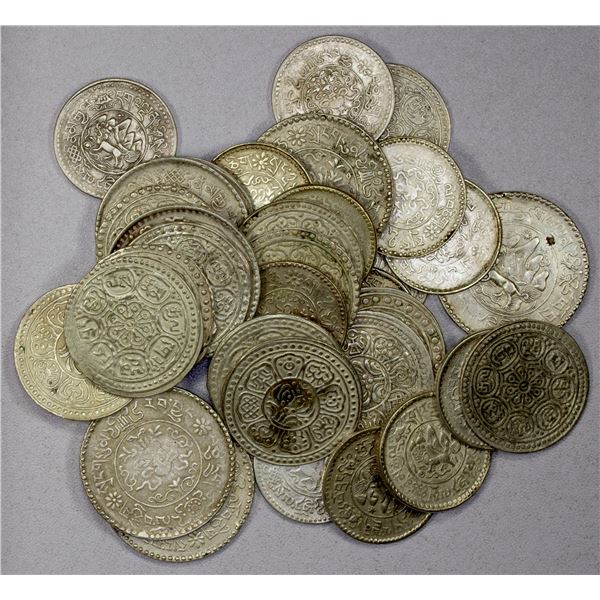 CHINA: TIBET: LOT of 35 coins