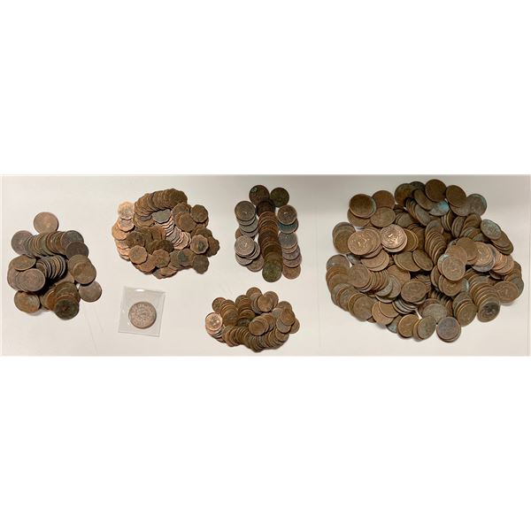 CHINA: TIBET: LOT of 532 coins
