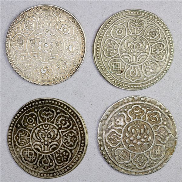 CHINA: TIBET: LOT of 4 AR tanka