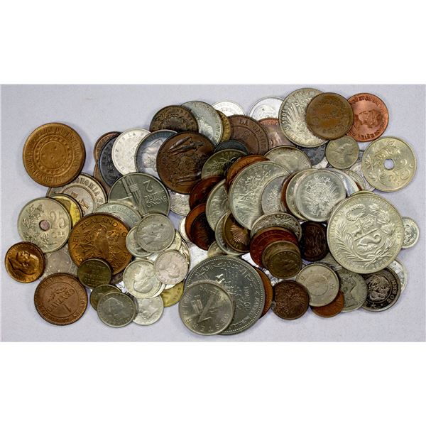 WORLDWIDE: LOT of 125 coins