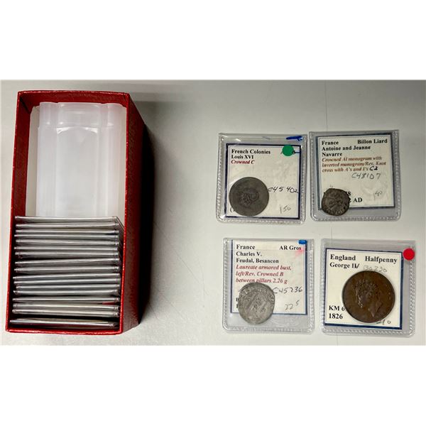 WORLDWIDE: LOT of 21 coins