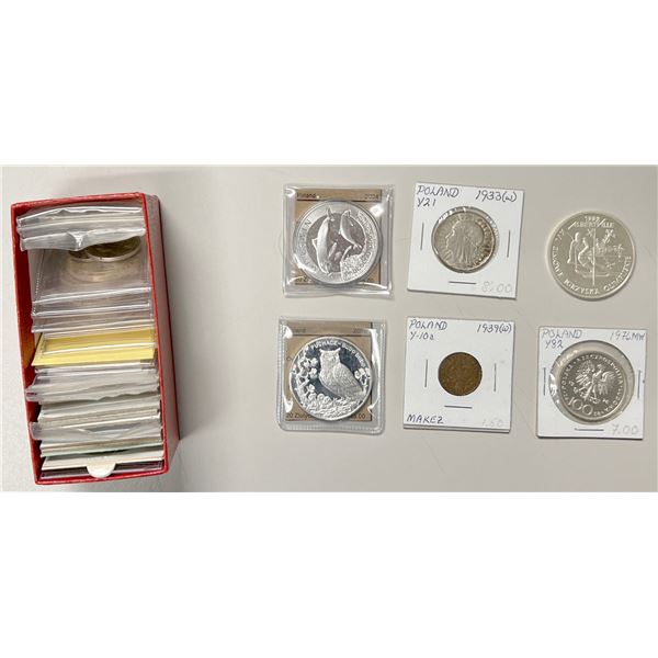 WORLDWIDE: LOT of 47 coins