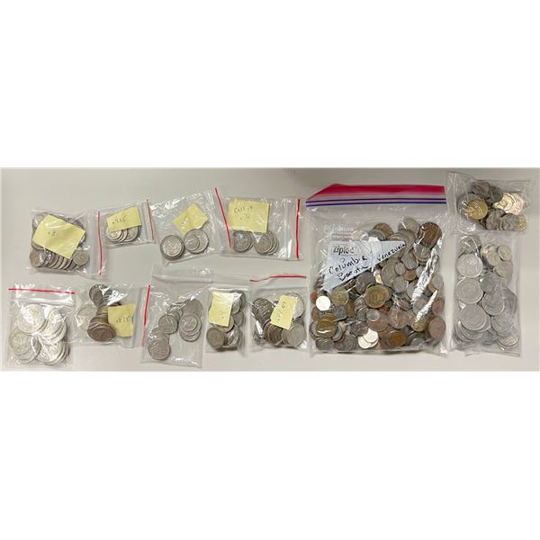 WORLDWIDE: LOT of 100s of coins