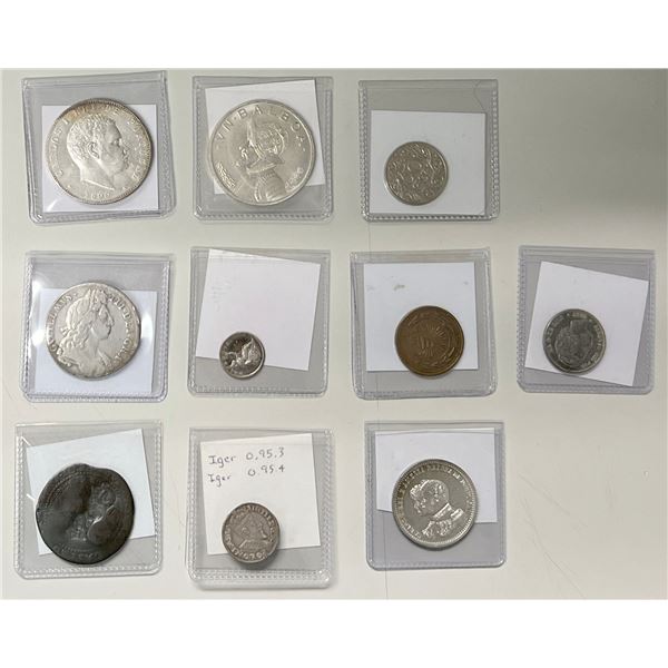 WORLDWIDE: LOT of 10 coins