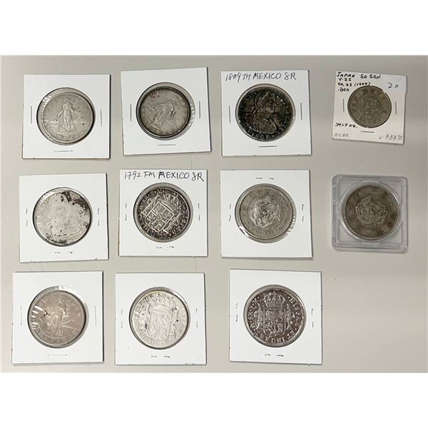 WORLDWIDE: LOT of 11 silver coins