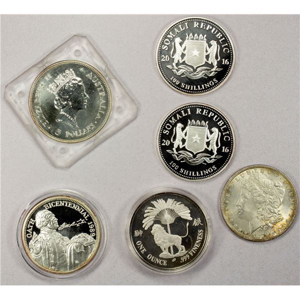 WORLDWIDE: LOT of 6 coins