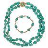 Image 1 : 14K Gold Turquoise Nugget Jewelry Lot
