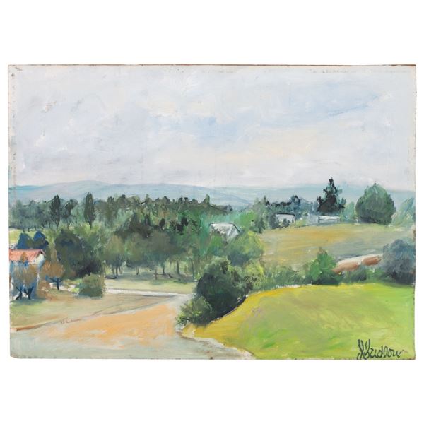 Signed Impressionism Landscape Painting
