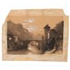 Image 1 : H. Brown - Bridge at St. Maurice Watercolor