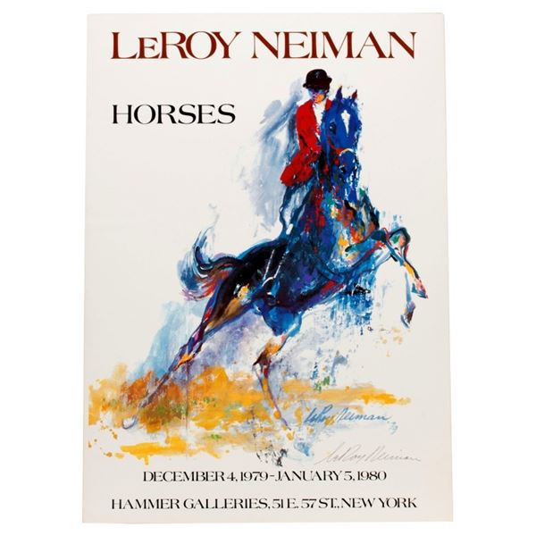 Leroy Neiman - Horses Exhibition Poster